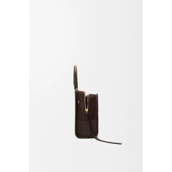 Loewe Medium Amazona 180 bag in suede, Dark Chestnut | Totes & Top-Handle Bags | Coveti
