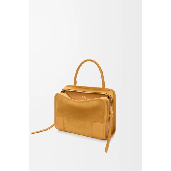 Loewe Medium Amazona 180 bag in suede, Ochre | Totes & Top-Handle Bags | Coveti