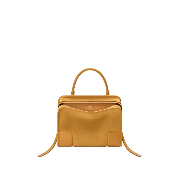 Loewe Medium Amazona 180 bag in suede, Ochre | Totes & Top-Handle Bags | Coveti