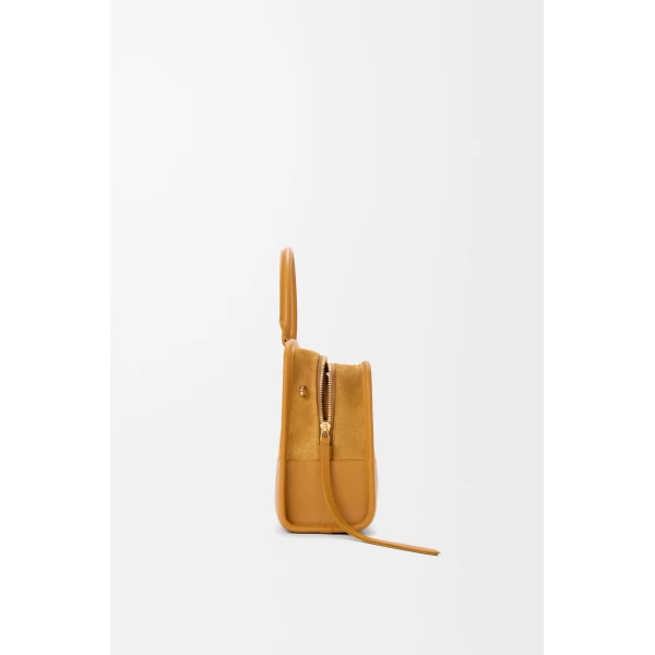 Loewe Medium Amazona 180 bag in suede, Ochre | Totes & Top-Handle Bags | Coveti