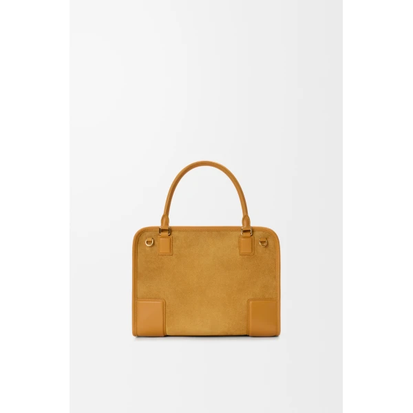 Loewe Medium Amazona 180 bag in suede, Ochre | Totes & Top-Handle Bags | Coveti