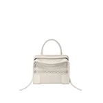 Loewe Medium Amazona 180 bag in woven calfskin, Soft White | Totes & Top-Handle Bags | Coveti