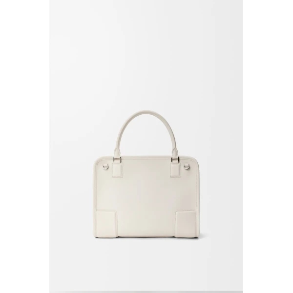 Loewe Medium Amazona 180 bag in woven calfskin, Soft White | Totes & Top-Handle Bags | Coveti