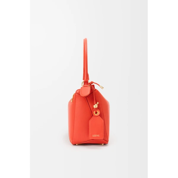 Loewe Medium Featherlight Puzzle bag in nappa lambskin, Deep Saffron | Shoulder & Crossbody Bags | Coveti