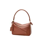 Loewe Medium Featherlight Puzzle bag in nappa lambskin, Pecan | Shoulder & Crossbody Bags | Coveti