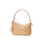 Loewe Medium Featherlight Puzzle bag in nappa lambskin, Silk Beige | Shoulder & Crossbody Bags | Coveti