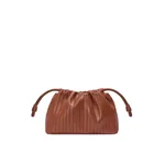 Loewe Medium Flamenco Pleats purse in nappa lambskin, Pecan | Shoulder & Crossbody Bags | Coveti