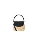 Loewe Medium Pescador bag in raffia and calfskin, Natural/Black | Totes & Top-Handle Bags | Coveti