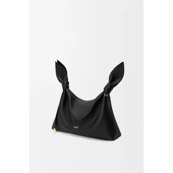 Loewe Medium Scarf bag in smooth calfskin, Black | Shoulder & Crossbody Bags | Coveti