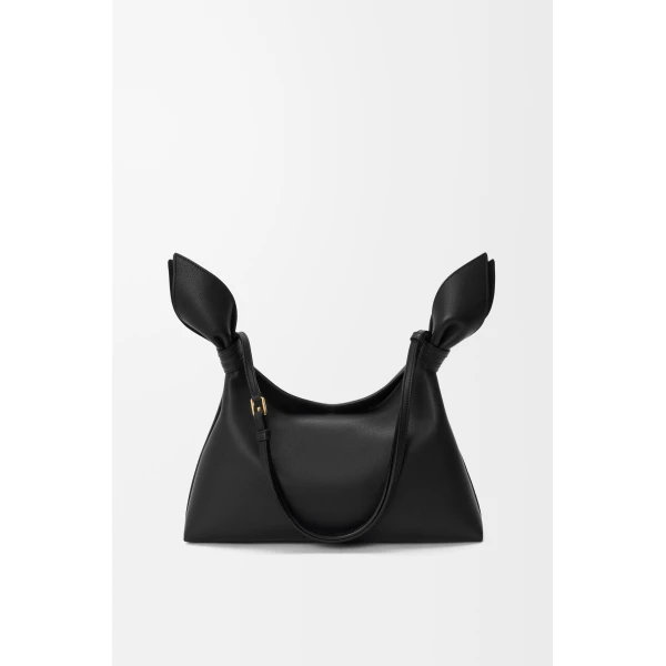 Loewe Medium Scarf bag in smooth calfskin, Black | Shoulder & Crossbody Bags | Coveti