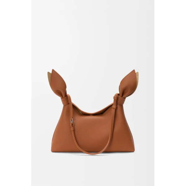 Loewe Medium Scarf bag in smooth calfskin, Squirrel | Shoulder & Crossbody Bags | Coveti