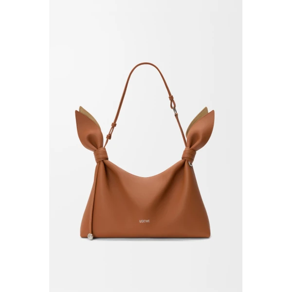 Loewe Medium Scarf bag in smooth calfskin, Squirrel | Shoulder & Crossbody Bags | Coveti