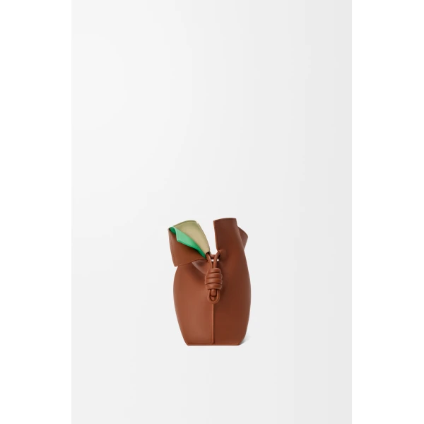 Loewe Medium layered Flamenco clutch in nappa calfskin, Multicolor Squirrel | Shoulder & Crossbody Bags | Coveti