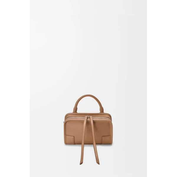 Loewe Mini Amazona 180 bag in soft calfskin, Mocha | Totes & Top-Handle Bags | Coveti