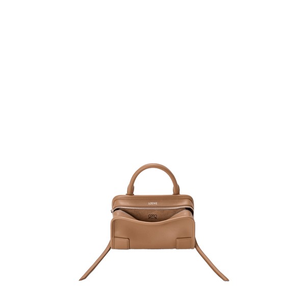 Loewe Mini Amazona 180 bag in soft calfskin, Mocha | Totes & Top-Handle Bags | Coveti