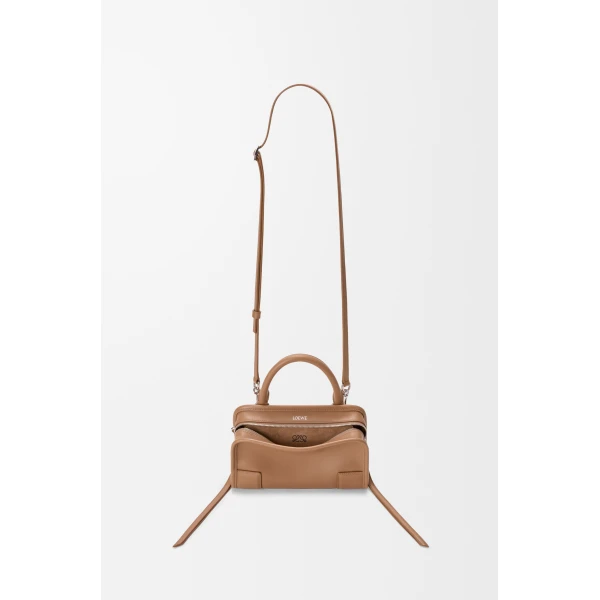 Loewe Mini Amazona 180 bag in soft calfskin, Mocha | Totes & Top-Handle Bags | Coveti