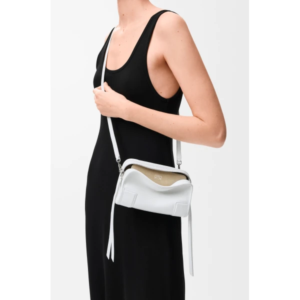 Loewe Mini Amazona 180 bag in soft calfskin, White | Totes & Top-Handle Bags | Coveti