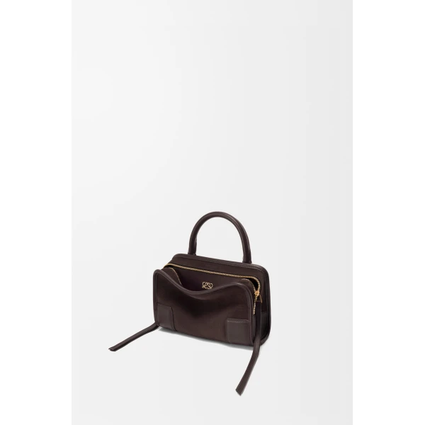 Loewe Mini Amazona 180 bag in suede, Dark Chestnut | Totes & Top-Handle Bags | Coveti