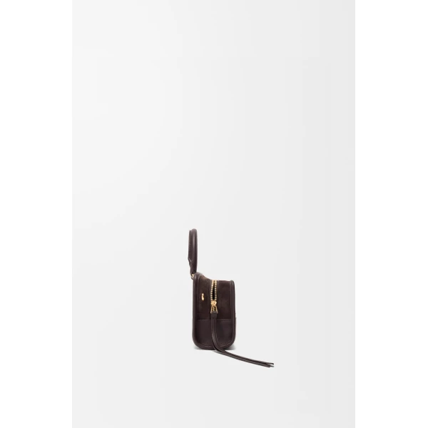 Loewe Mini Amazona 180 bag in suede, Dark Chestnut | Totes & Top-Handle Bags | Coveti