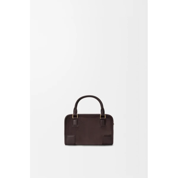Loewe Mini Amazona 180 bag in suede, Dark Chestnut | Totes & Top-Handle Bags | Coveti