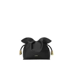 Loewe Mini Coil Flamenco clutch in nappa calfskin, Black | Shoulder & Crossbody Bags | Coveti