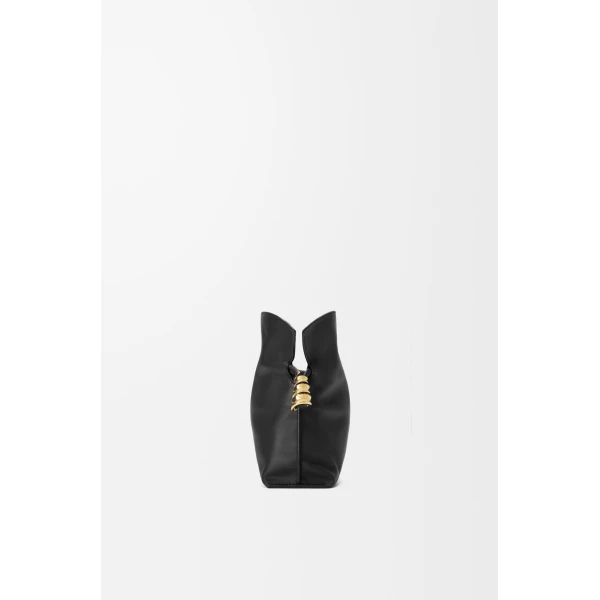 Loewe Mini Coil Flamenco clutch in nappa calfskin, Black | Shoulder & Crossbody Bags | Coveti