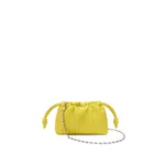 Loewe Mini Flamenco Pleats purse in nappa lambskin, Lemon | Shoulder & Crossbody Bags | Coveti