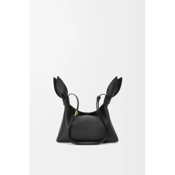 Loewe Mini Scarf bag in smooth calfskin, Black | Shoulder & Crossbody Bags | Coveti
