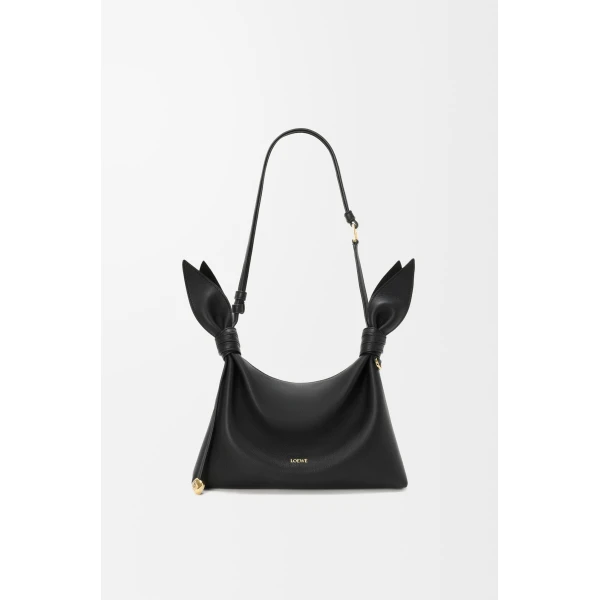 Loewe Mini Scarf bag in smooth calfskin, Black | Shoulder & Crossbody Bags | Coveti