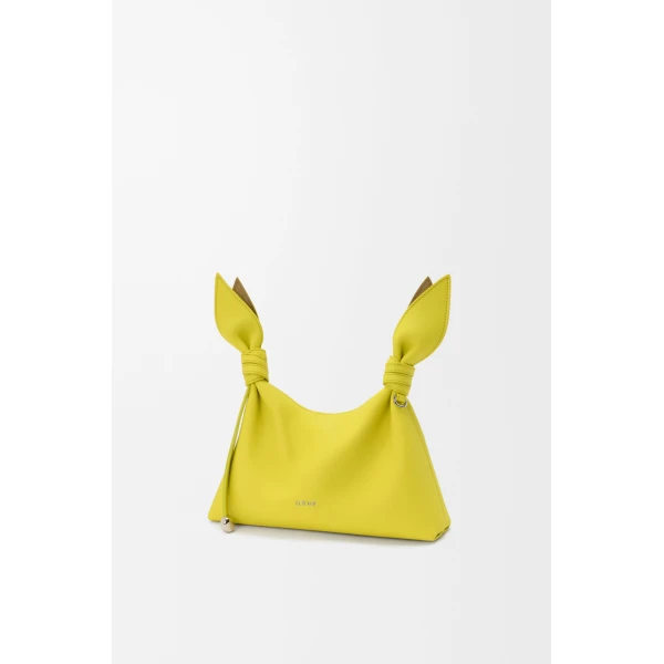 Loewe Mini Scarf bag in smooth calfskin, Lemon | Shoulder & Crossbody Bags | Coveti