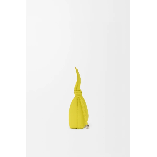 Loewe Mini Scarf bag in smooth calfskin, Lemon | Shoulder & Crossbody Bags | Coveti