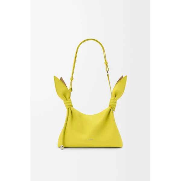 Loewe Mini Scarf bag in smooth calfskin, Lemon | Shoulder & Crossbody Bags | Coveti