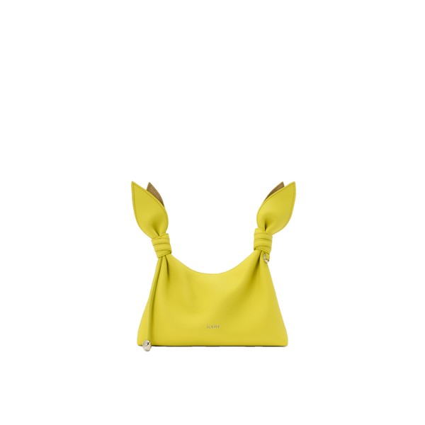 Loewe Mini Scarf bag in smooth calfskin, Lemon | Shoulder & Crossbody Bags | Coveti