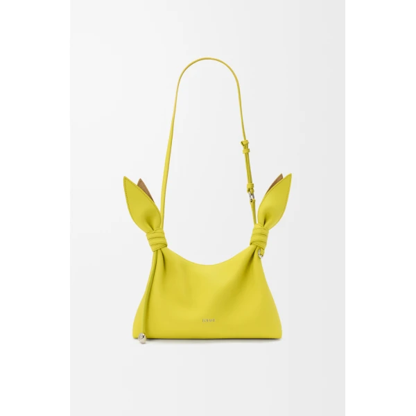 Loewe Mini Scarf bag in smooth calfskin, Lemon | Shoulder & Crossbody Bags | Coveti