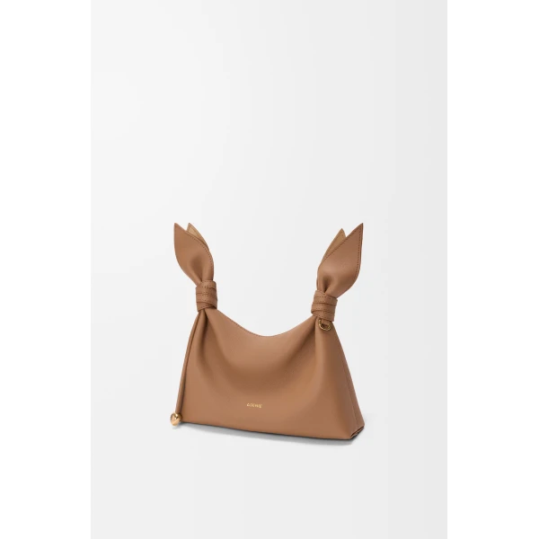 Loewe Mini Scarf bag in smooth calfskin, Mocha | Shoulder & Crossbody Bags | Coveti