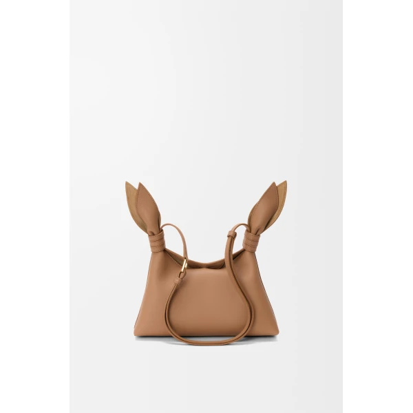 Loewe Mini Scarf bag in smooth calfskin, Mocha | Shoulder & Crossbody Bags | Coveti