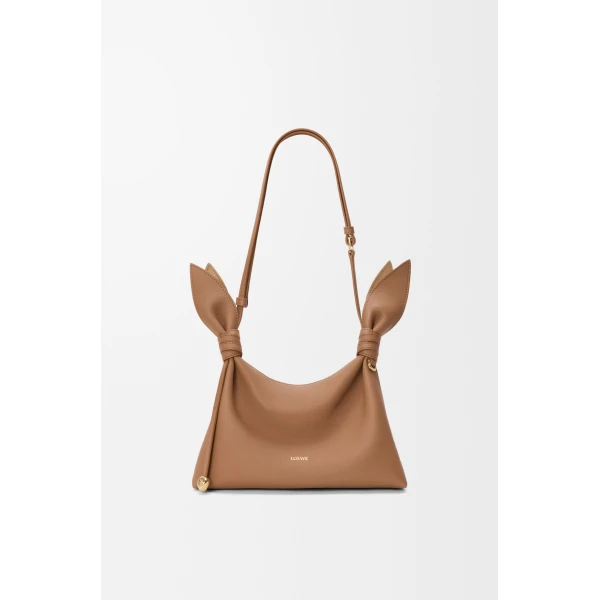 Loewe Mini Scarf bag in smooth calfskin, Mocha | Shoulder & Crossbody Bags | Coveti