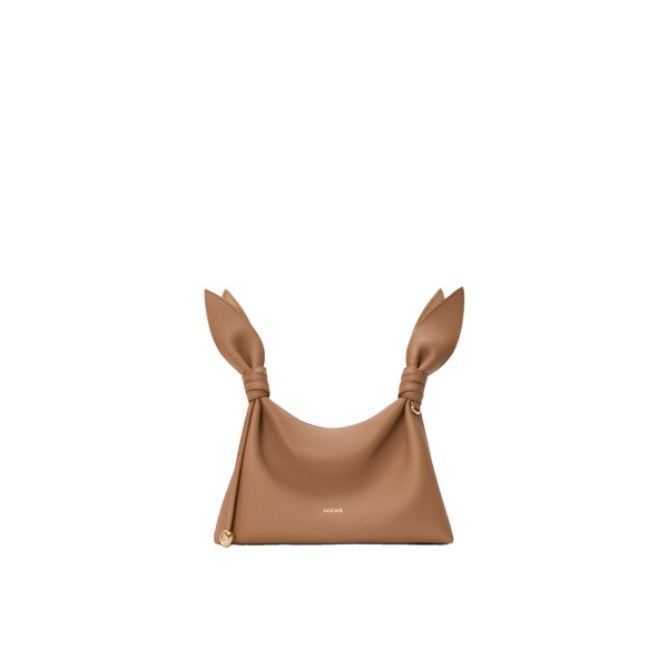 Loewe Mini Scarf bag in smooth calfskin, Mocha | Shoulder & Crossbody Bags | Coveti