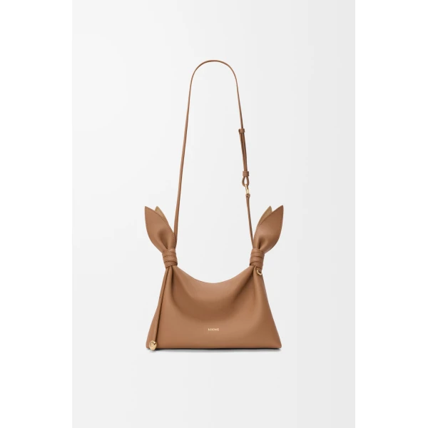 Loewe Mini Scarf bag in smooth calfskin, Mocha | Shoulder & Crossbody Bags | Coveti