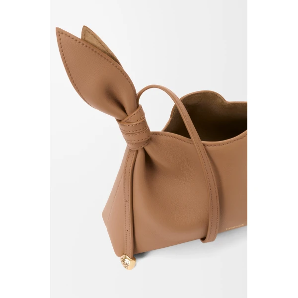 Loewe Mini Scarf bag in smooth calfskin, Mocha | Shoulder & Crossbody Bags | Coveti