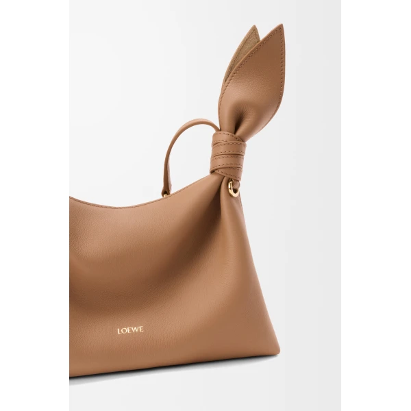 Loewe Mini Scarf bag in smooth calfskin, Mocha | Shoulder & Crossbody Bags | Coveti