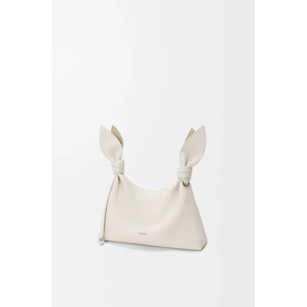 Loewe Mini Scarf bag in smooth calfskin, Soft White | Shoulder & Crossbody Bags | Coveti
