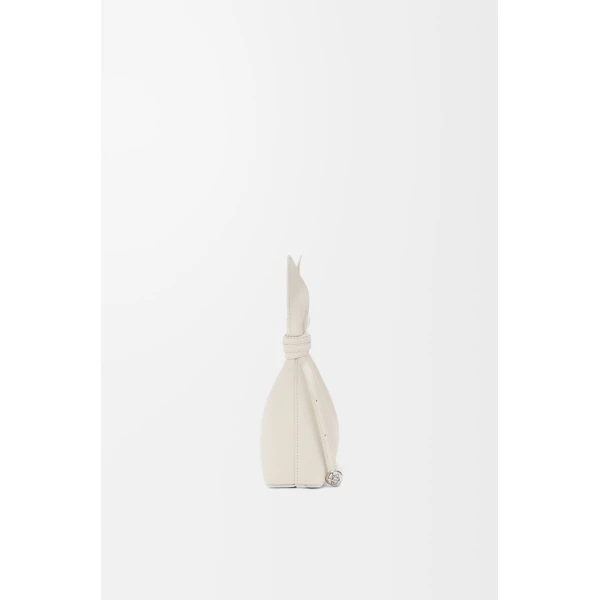 Loewe Mini Scarf bag in smooth calfskin, Soft White | Shoulder & Crossbody Bags | Coveti
