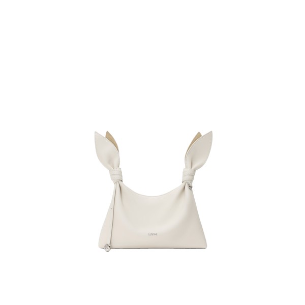 Loewe Mini Scarf bag in smooth calfskin, Soft White | Shoulder & Crossbody Bags | Coveti