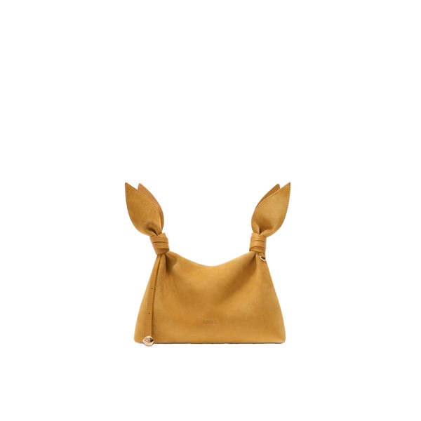 Loewe Mini Scarf bag in suede, Ochre | Shoulder & Crossbody Bags | Coveti