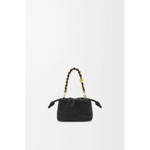 Loewe Nano Flamenco purse in mellow nappa lambskin, Black | Clutch Bags | Coveti