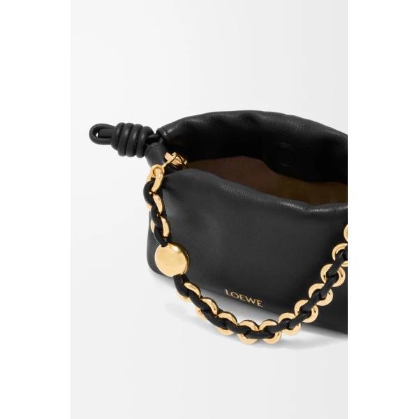 Loewe Nano Flamenco purse in mellow nappa lambskin, Black | Clutch Bags | Coveti