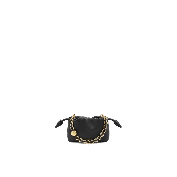 Loewe Nano Flamenco purse in mellow nappa lambskin, Black | Clutch Bags | Coveti