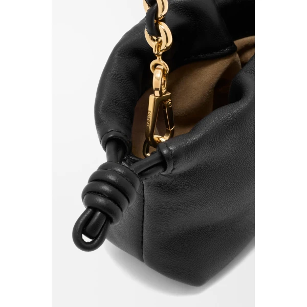 Loewe Nano Flamenco purse in mellow nappa lambskin, Black | Clutch Bags | Coveti