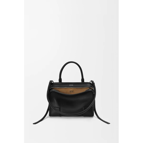 Loewe Small Amazona 180 bag in soft calfskin, Black | Totes & Top-Handle Bags | Coveti
